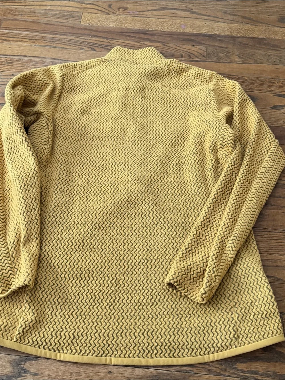 Patagonia R1 Air Quarter Zip Fleece Jacket Pufferfish Gold M EUC - Picture 4 of 7